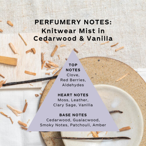 Knitwear Mist Cedarwood & Vanilla 1