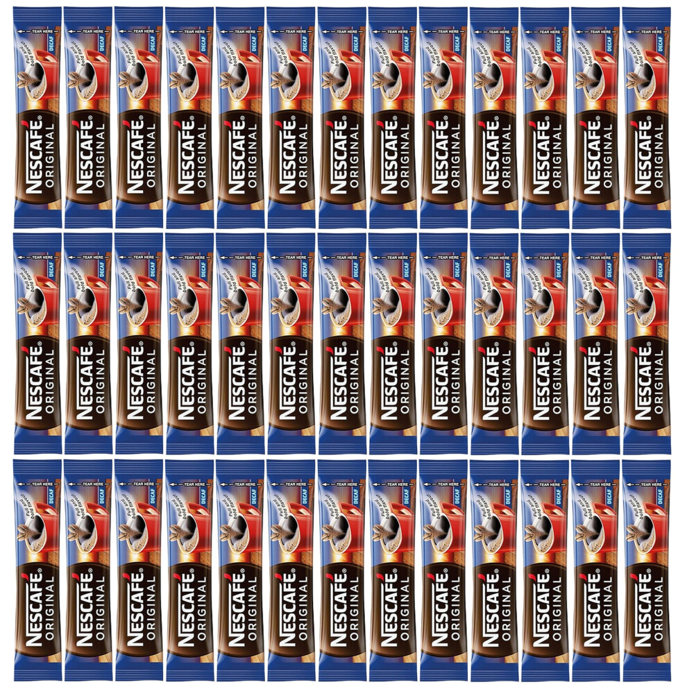Nescafe Original Decaf Individual One Cup Instant Coffee Sachets X 100 1.2G Sticks