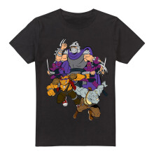 (3XL, Black) Teenage Mutant Ninja Turtles Mens Shredder And Foot Clan T-Shirt