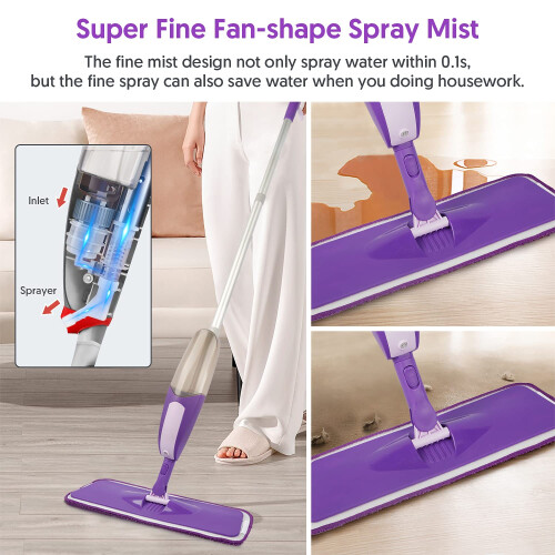 SEVENMAX Spray Mops for Cleaning Floors 2
