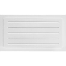 Lüftungsgitter für Kriechkeller - Außenmontage und langlebige ABS-Konstruktion - Ästhetik verbessern (25,4 cm H x 45,7 cm B, Weiß)