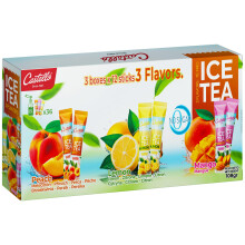 Castello since 1907 Iced Tea (Ice Tea) Zero & Instant Sachets | 3-Pack: Peach, Lemon and Mango | Total 36 sachets | 1 sachet = 500 ml of Tea | Zero C