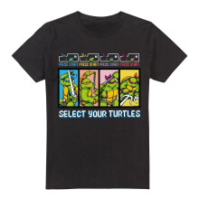 (L, Black) Teenage Mutant Ninja Turtles Mens Select Your Turtles T-Shirt