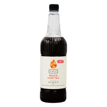Simply Sugar Free Peach Iced Tea Syrup, Vegan & Gluten Free Beverage Syrup for Cocktails & Mocktails (1 Litre)