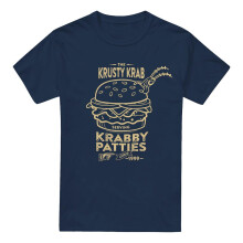 (5XL, Navy) SpongeBob SquarePants Mens The Krusty Krab Shock Mono T-Shirt