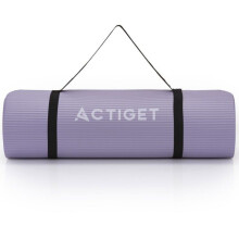 ACTIGET Yogamat, fitnessoefening, antislip, 183x61 cm, pilatesmat, paars