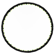 ACTIGET Hula hoop con salientes de masaje, aro plegable de 88 cm para ejercicios de cardio, negro y verde