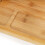 Tábua de queijo em bambu 35x28 cm com facas e prato com garfo para servir petiscos e charcutaria 5