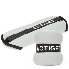 ACTIGET Poids pour bras et jambes 2x0,5 kg pour entraînement à domicile, fitness et cardio, gris