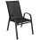 Sedie da terrazza, 4 pezzi, 92 cm, in metallo, per balcone, terrazza, moderne, in textilene nero 6