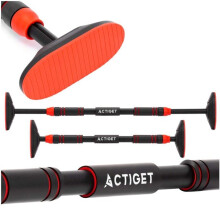 ACTIGET Teleskopische Klimmzugstange 72-105 cm aus Stahl, verstellbar am Türrahmen