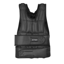 ACTIGET verstellbare Gewichtsweste 20 kg, Training für Krafttraining und Laufen, 58x40 cm - schwarz