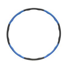 ACTIGET Aro de fitness plegable, 88 cm, espuma NBR, gris y azul