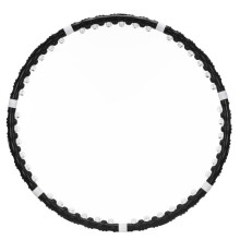 ACTIGET Aro de hula fitness flexible, 92 cm, con protuberancias de masaje, negro