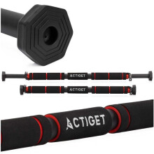 ACTIGET Klimmzugstange 62 - 100 cm, teleskopisch, aus Stahl, verstellbar für Türrahmen