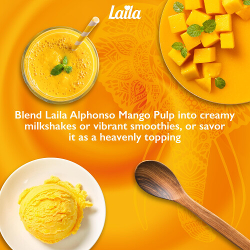 Laila Alphonso Mango Pulp, 850g 2
