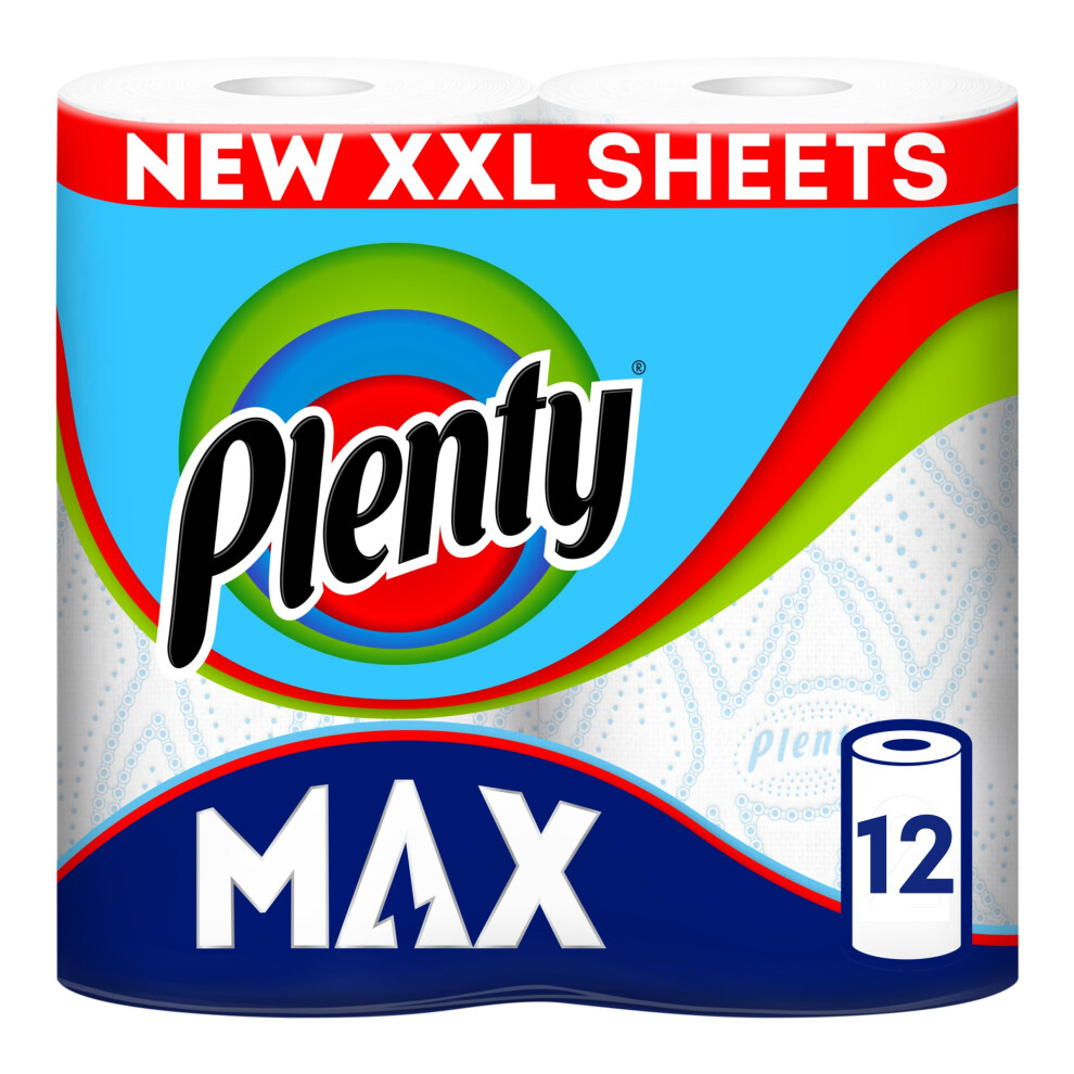 New Plenty Max Kitchen Roll 12 Rolls