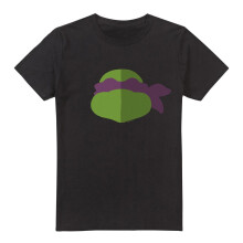 (3XL, Black) Teenage Mutant Ninja Turtles Mens Donatello Face T-Shirt