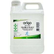 Origo Distilled Water - 100% Ultra Pure Water 5L | Advanced Purification Technol