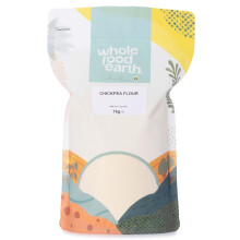 Wholefood Earth Chickpea Flour 1 kg | GMO Free | High Fibre, Packaging May Vary