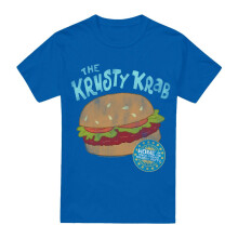 (4XL, Royal Blue) SpongeBob SquarePants Mens Krusty Krab T-Shirt