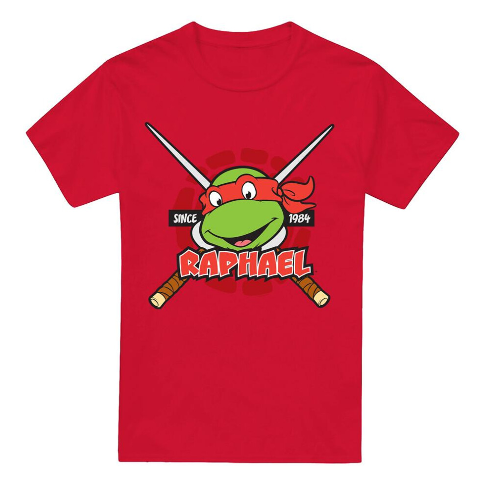 Teenage Mutant Ninja Turtles (3Xl, ) Mens Since 1984 Raphael T-Shirt Red