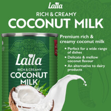 Laila Rich Creamy Coconut Milk 400 ml Case of 12