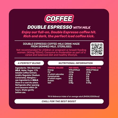 Boost Boost Iced Coffee Double Espresso | 12 Canned Drinks w/ High Caffeine 1