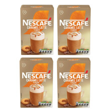 NESCAFÉ LATTE Caramel Instant Coffee Sachets x7 (Pack 4, 28 Sachets)