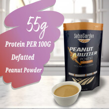 Seba Garden Pure Peanut Butter Powder 500g Defatted 87 Less FatHealthy