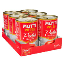 Mutti Pelati Peeled Tomatoes 400g Pack of 6