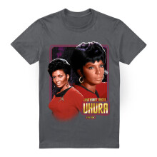 (XXL, Charcoal) Star Trek Mens Uhura T-Shirt