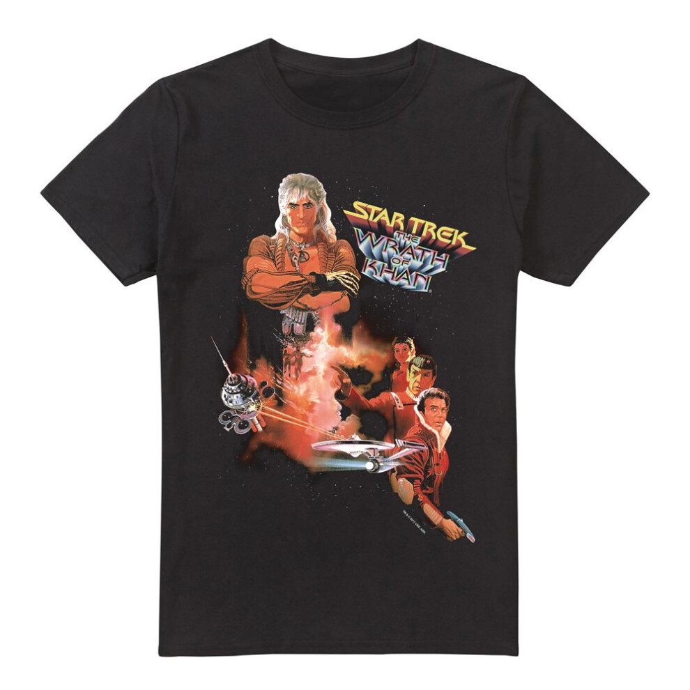Star Trek (3Xl, ) Mens Wrath Of Khan T-Shirt Black