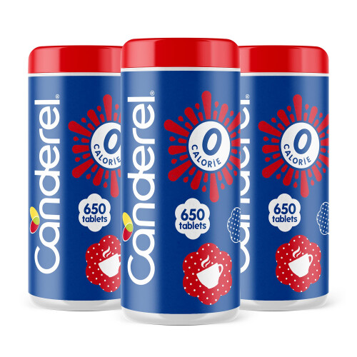 Canderel Sweetener 650 Tablets - Zero Calorie Sugar Alternative -
