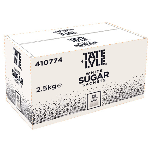 Tate & Lyle - White Sugar Sachets - Pure Cane Sugar - Individually