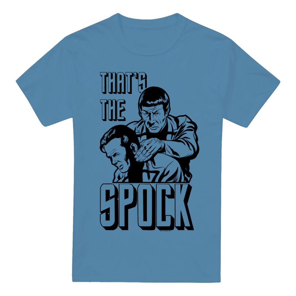 Star Trek (Xxl, Carolina ) Mens That's The Spock T-Shirt Blue