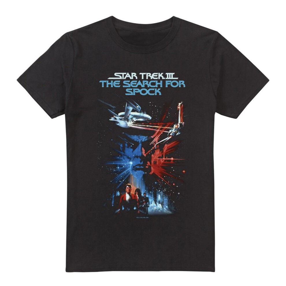 Star Trek (Xxl, ) Mens Search For Spock T-Shirt Black