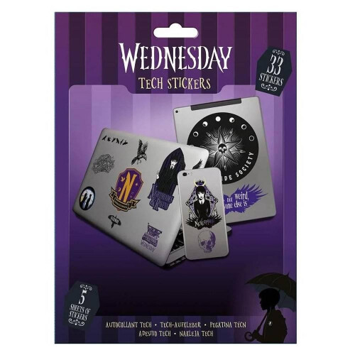 Wednesday Nightshade Tech Stickers Set (Pack of 33) 2