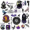 Wednesday Nightshade Tech Stickers Set (Pack of 33) 2