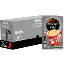 Necafe 2in1 11 boxes (each box = 6x10g) 660g Low Sugar sold by Krishna Stores Ltd 66 sachets