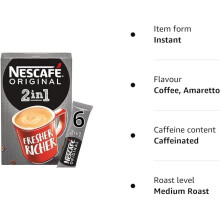 Necafe 2in1 11 boxes each box 6x10g 660g Low Sugar sold by Krishna St