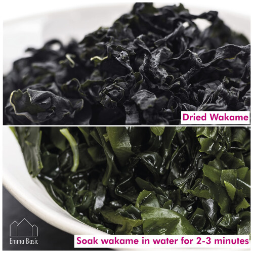 Emma Basic Dried Wakame 500g  Ready in three Minutes  High Fibre  Prot