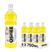 Oshee Isotonic Lemon Flavour Drink – 750ml (Pack of 6) – Hydrating Sports Drink with Vitamins – Low Sugar, Refreshing Energy Boost.
