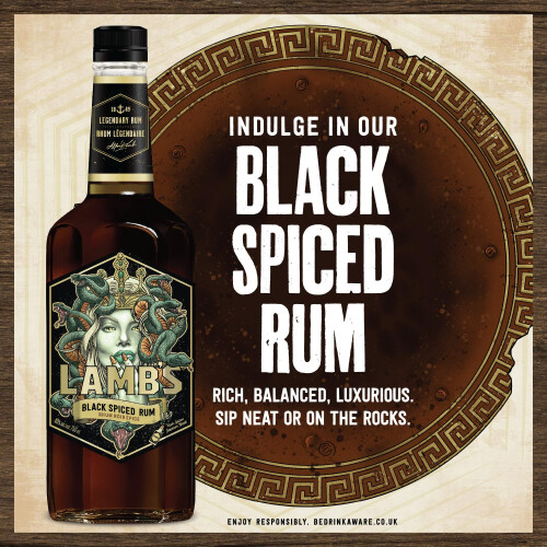 Lambs Black Spiced Rum, 30% ABV, 70cl 2