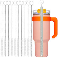YUNGMAX Long Straw Cleaner Brush, 10-Pack 30cm/11.8in Small Cleaning Brush