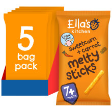 Ella's Kitchen Organic Sweetcorn & Carrot Melty Sticks (5 x