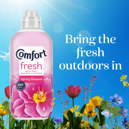 Comfort Comfort Fresh Spring Blossom Laundry Conditioner Liquid Softener with 1