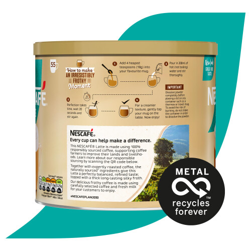 Nescafe NESCAFÉ Latte Instant Coffee 1kg Tin 1