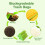 120 Pcs Biodegradable Food Waste Bags, 10l Compostable Caddy Bin 3