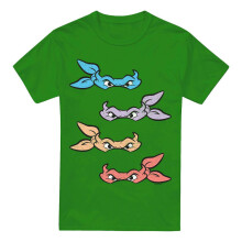 (4XL, Kelly Green) Teenage Mutant Ninja Turtles Mens Masks T-Shirt